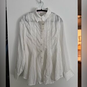 Maeve White Button-Up Shirt - NWT